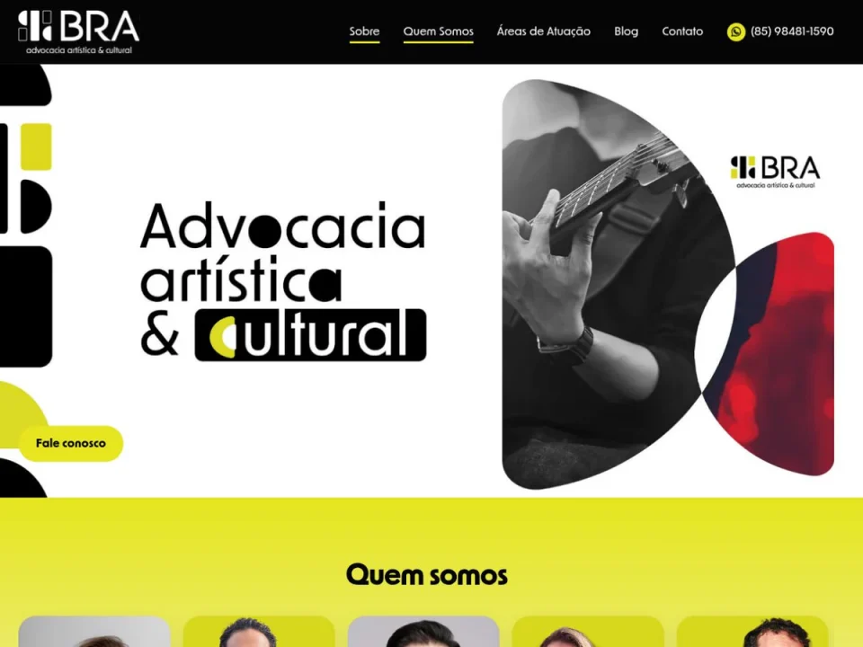 Capa do projeto BRA Advogados