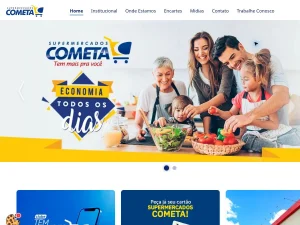 Capa do projeto Cometa Supermercados