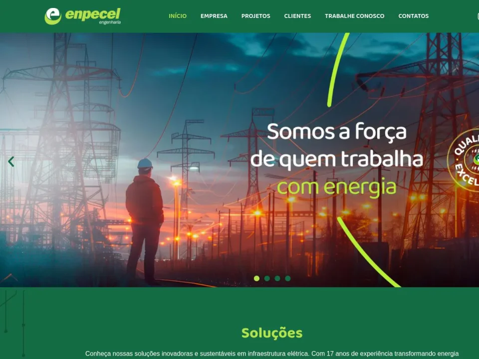 Capa do projeto Enpecel Engenharia