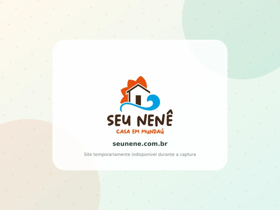 Capa do projeto Seu Nenê