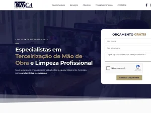 Capa do projeto Única Serviços
